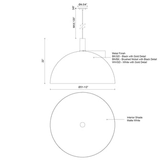 Archibald 32 in Pendant
