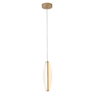 Agnes 13 in Brushed Gold Dimmable LED Pendant

