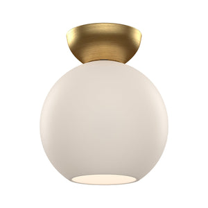 Brushed Gold/Opal Glass