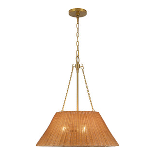Ariette 22 in Natural Rattan Pendant
