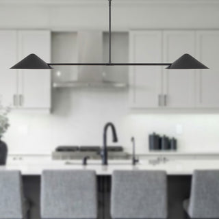 Ashford 58 in Matte Black Linear Pendant
