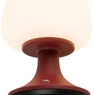 Bea 8 in Red Dimmable LED Table Lamp
