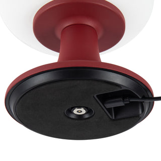 Bea 8 in Red Dimmable LED Table Lamp
