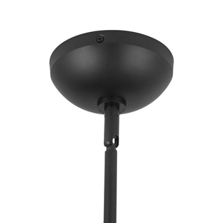 Bella 17 in Black Pendant with Opal Glass
