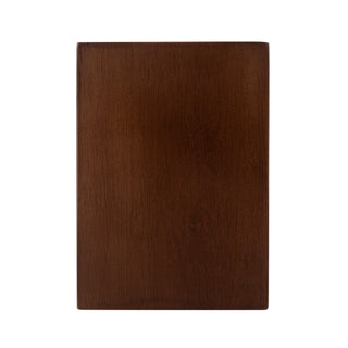 Bosco 5 in (7 in Height) Solid Wood Dimmable LED Flush Mount with Dark Walnut Finish
