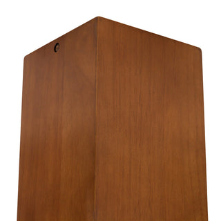 Bosco 5 in (10 in Height) Solid Wood Dimmable LED Flush Mount with Natural Oak Finish
