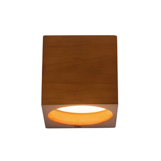 Bosco 5 in (5 in Height) Solid Wood Dimmable LED Wall Sconce with Natural Oak Finish
