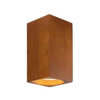 Bosco 5 in (10 in Height) Solid Wood Dimmable LED Wall Sconce with Natural Oak Finish
