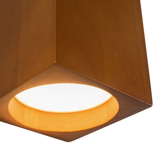 Bosco 5 in (10 in Height) Solid Wood Dimmable LED Wall Sconce with Natural Oak Finish
