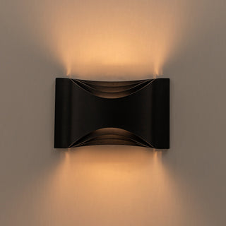 Brent 10 in Black Dimmable LED Wall Sconce
