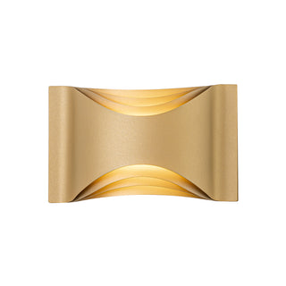 Brent 10 in Gold Dimmable LED Wall Sconce
