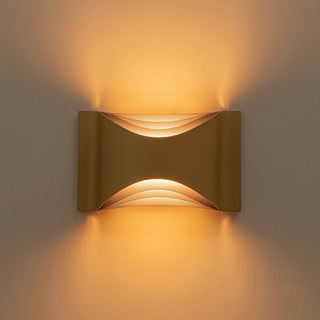 Brent 10 in Gold Dimmable LED Wall Sconce
