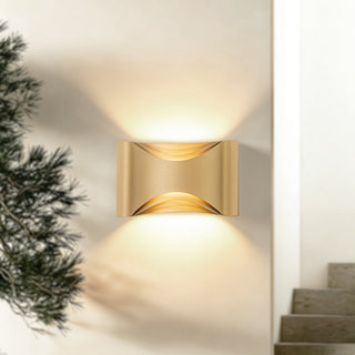 Brent 10 in Gold Dimmable LED Wall Sconce
