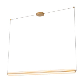 Brume 49 in Brushed Gold Dimmable LED Linear Pendant
