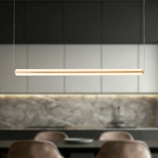 Brume 49 in Brushed Gold Dimmable LED Linear Pendant

