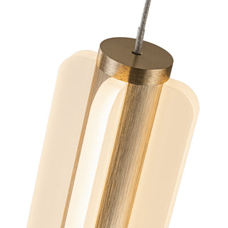 Brume 21 in Brushed Gold Dimmable LED Pendant
