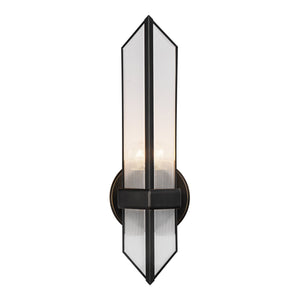 Ribbed Glass/Urban Bronze