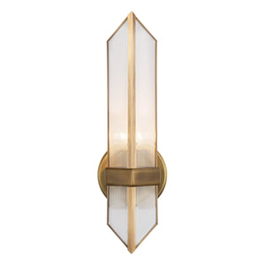 Ribbed Glass/Vintage Brass