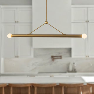Calla 52 in Brushed Gold Dimmable LED Linear Pendant
