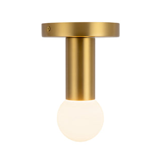 Calla 5 in Brushed Gold Dimmable LED Flush Mount
