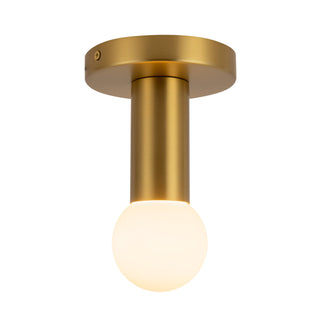 Calla 5 in Brushed Gold Dimmable LED Flush Mount
