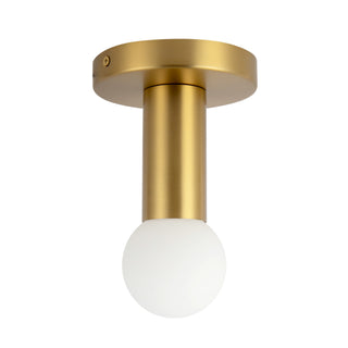 Calla 5 in Brushed Gold Dimmable LED Flush Mount
