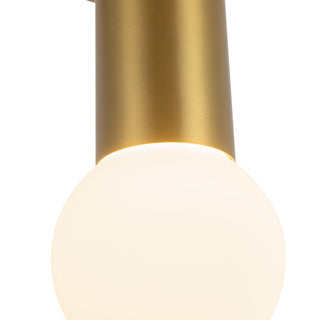 Calla 5 in Brushed Gold Dimmable LED Flush Mount

