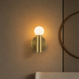 Calla 8 in Brushed Gold Dimmable LED Wall Sconce
