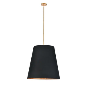 Black Linen With Gold Parchment/Vintage Brass