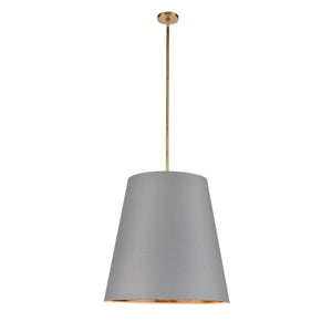 Gray Linen With Gold Parchment/Vintage Brass