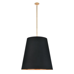 Black Linen With Gold Parchment/Vintage Brass