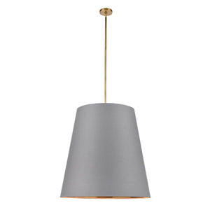 Gray Linen With Gold Parchment/Vintage Brass