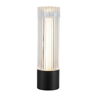 Cessa 8 in Matte Black Dimmable LED Exterior Portable Lamp
