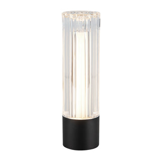 Cessa 8 in Matte Black Dimmable LED Exterior Portable Lamp
