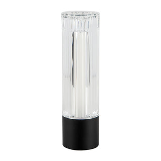 Cessa 8 in Matte Black Dimmable LED Exterior Portable Lamp
