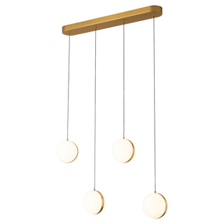 Echo 34 in Brushed Gold Dimmable LED Linear Pendant

