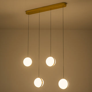 Echo 34 in Brushed Gold Dimmable LED Linear Pendant

