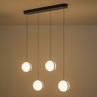 Echo 34 in Black Dimmable LED Linear Pendant
