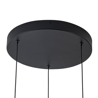 Echo 3 Head Black Dimmable LED Multi Pendant
