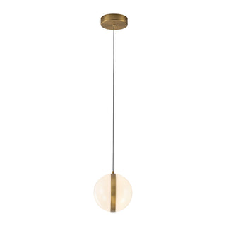 Echo 6 in Brushed Gold Dimmable LED Pendant
