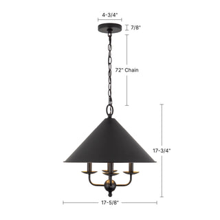 Edelson 18 in Black Pendant
