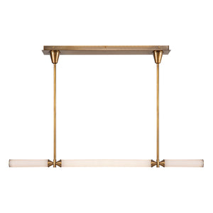 Vintage Brass/Frosted Ribbed Glass [Universal Voltage]