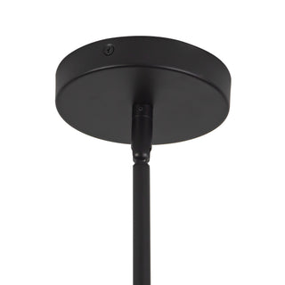 Eira 29 in Black Chandelier with Clear Water Glass
