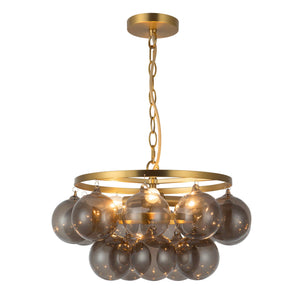 Brushed Gold/Smoked Glass