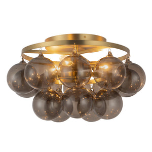 Brushed Gold/Smoked Glass