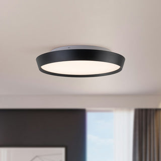Hale 20 in Black Dimmable LED Flush Mount
