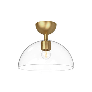 Brushed Gold/Clear Glass