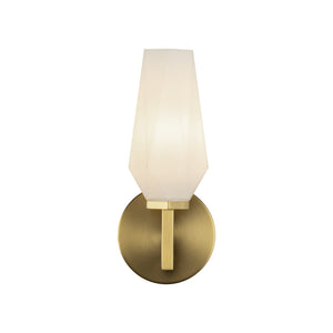 Brushed Gold/Opal Glass