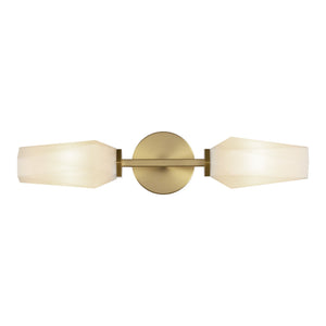 Brushed Gold/Opal Glass