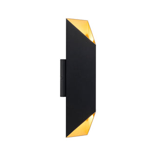 Kyla 14 in Black and Gold Dimmable LED Wall Sconce
